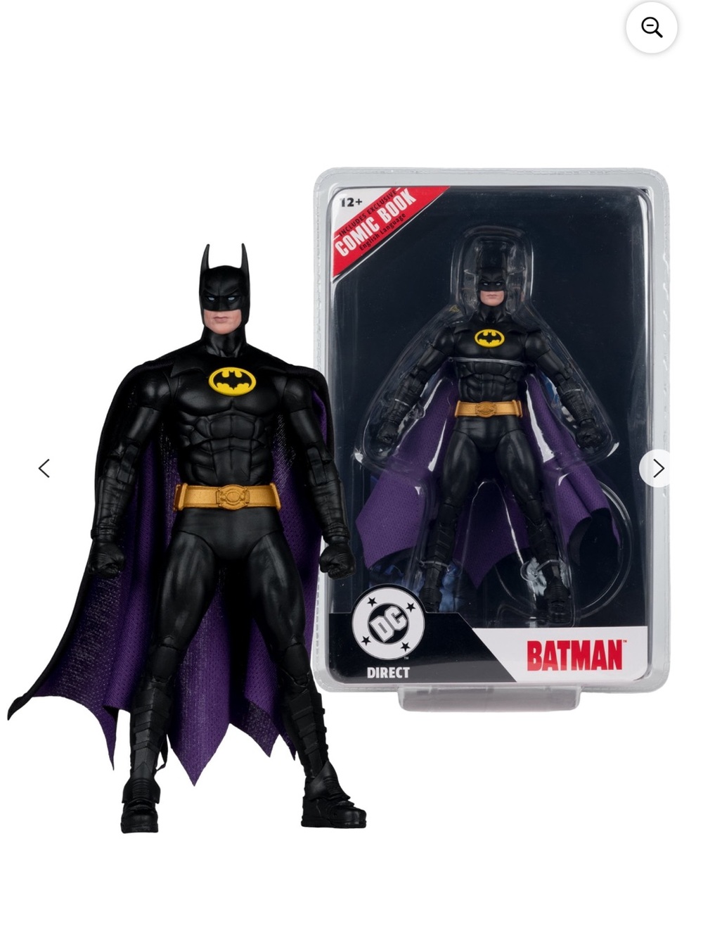 McFarlane Toys DC Direct Page Punchers Batman 89’ Action Figure w/ Comic Book